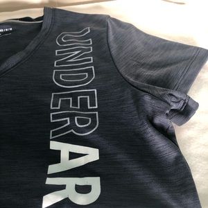 UA Sweat Wicking V Neck TShirt